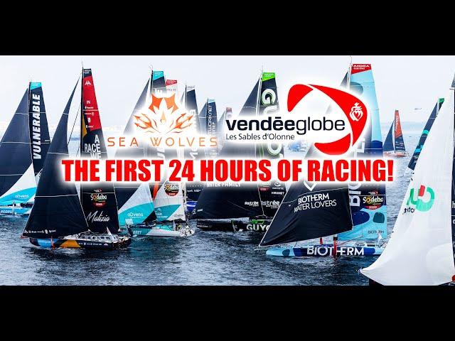 Sea Wolves   Vendee Globe 2024 report   The first 24 hours of racing + Conrad's innovative IMOCA!