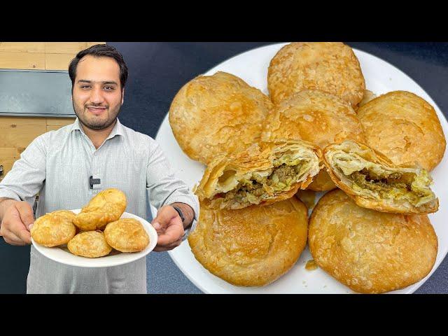 Lahori Qeema Kachori Recipe - Bazari Multilayer Puffy Keema Kachori