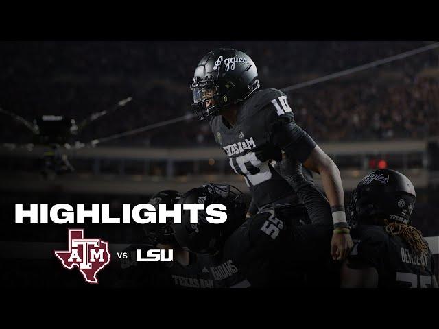 Highlights: A&M 38, LSU 23