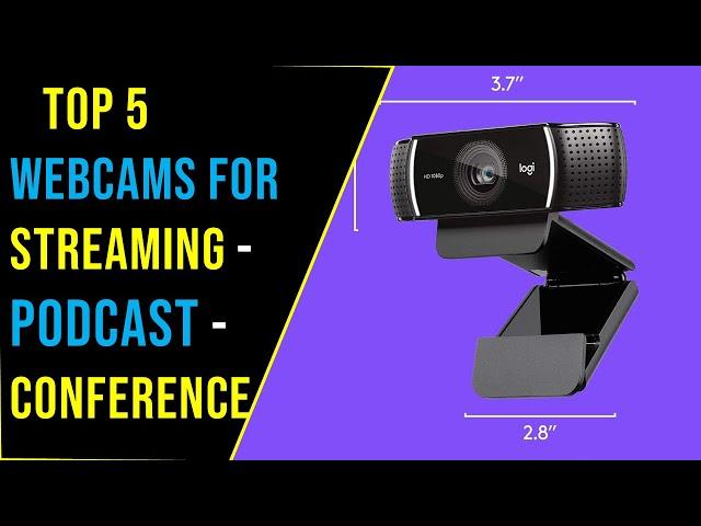 Top 5 Best Webcams for Streaming / Podcast / Conference Review - The Best Webcam for Podcast 2023