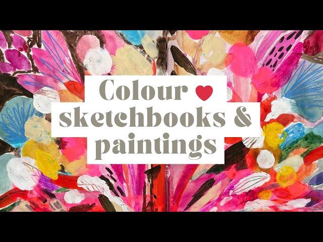 Vibrant Art Books, Sketchbooks, And Paintings: A Kaleidoscope of Colour