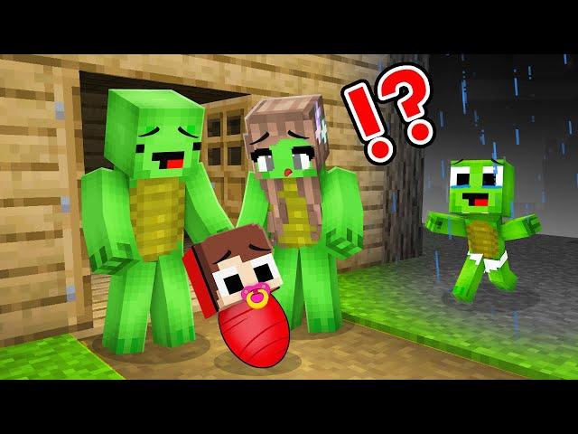 Mikey Family Adopted Baby JJ and Forgot Baby Mikey - Maizen Family Sad Story in Minecraft - Maizen