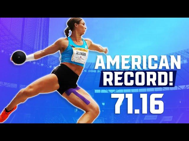 Valarie Allman BREAKS American Discus Record! | 71.16 Technique Analysis