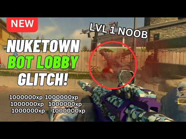 *NEW* BO6 NUKETOWN BOT LOBBY GLITCH! SOLO UNLIMITED XP CAMO GLITCH!