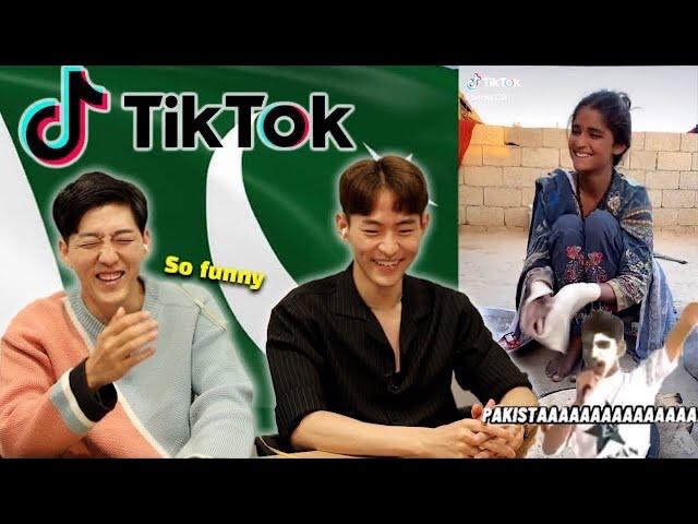 Korean guys react to Pakistan Tiktok *SO FUNNY