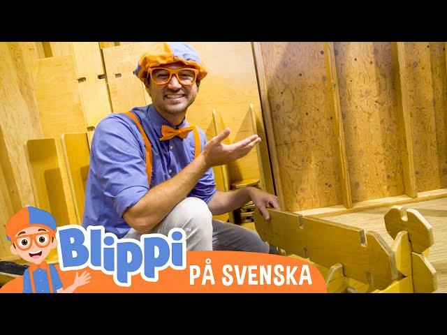 Blippi Svenska | Blippi besöker ett museum för barn | pedagogiska videor för barn