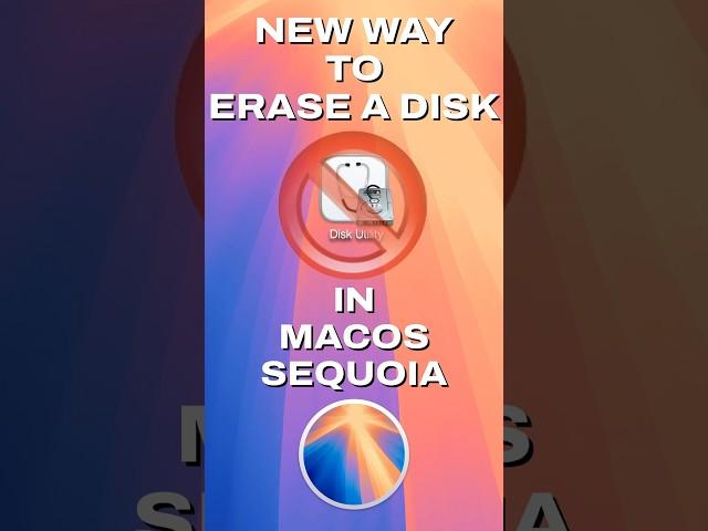 New Way To Erase A Disk In macOS Sequoia