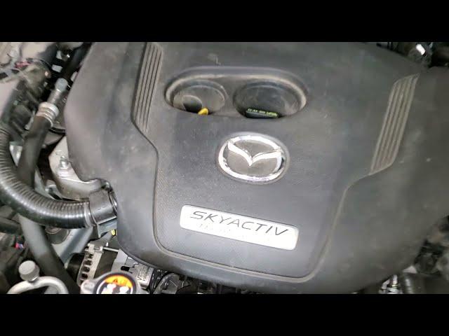 2016 To 2021 Mazda CX-9 A/C System Low Pressure Port Location - Use To Recharge Refrigerant (Freon)