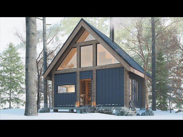 A-Frame Cabin - Shipping Container House - Tiny Home