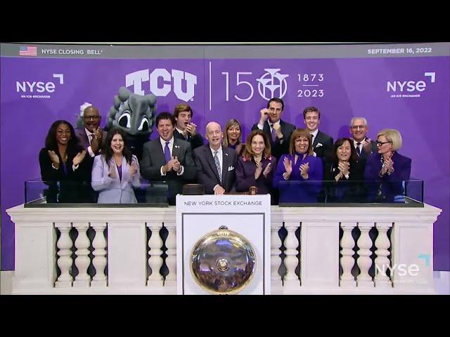 Texas Christian University Rings The Closing Bell®