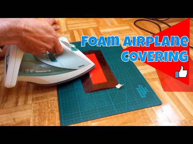 How to cover foam airplane with standard covering film