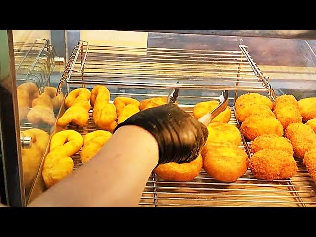 용산에서 꽈배기가 제일 맛있는 경성꽈배기/Donat Korea/हॉट डॉग/ドーナツ/street food in korea