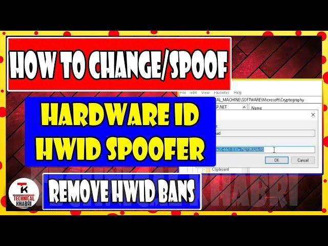 Change your Computer HWID (PC Hardware ID) Manually and Free - HWID Spoofer