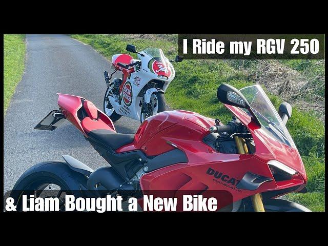 What Ducati did Liam Buy and i ride My RGV250 for the first time!!