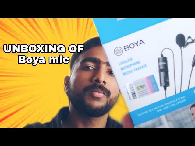 UNBOXING of boya mic #mbksiders #unboxing