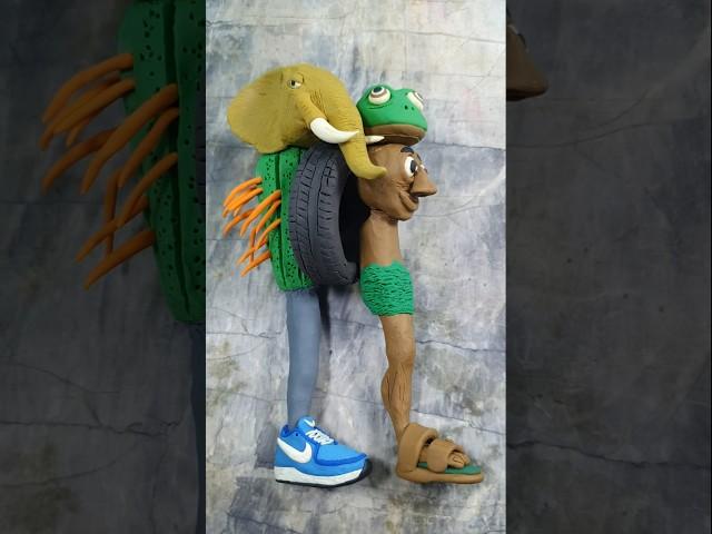 Tripa Tropa Tralala lirili Tung Tung Sahur Boneka Tung tung Tralala Tripi Tropa Crocodile with Clay