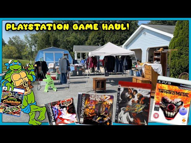 $1 GAMES!! A PlayStation Yard Sale Game Haul! || PS1 Video Game Hunting!