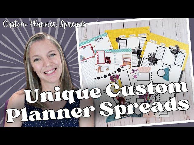 Unique Custom Planner Spreads || Planner Tips & Tricks