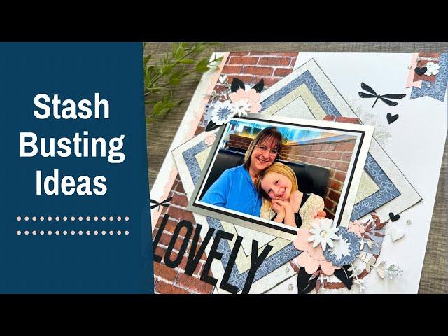 Stash Busting Scrapbook Layout | 12x12 Stampin’ Up & CTMH Scrapbooking Idea