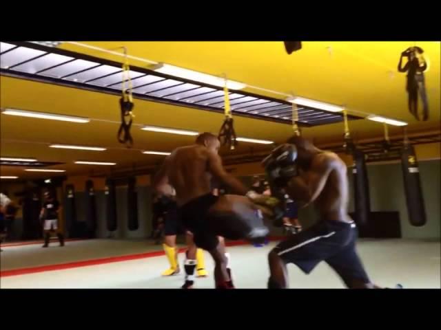 Hard Sparring Kick Boxing