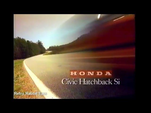 1990 Honda Civic Hatchback SI TV Commercial