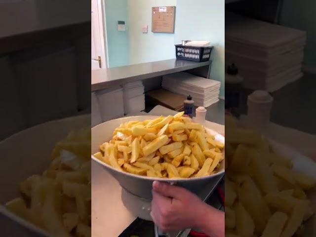 Would you eat a portion this big? #bangor #fishandchips #northernireland #discoverni #fryer