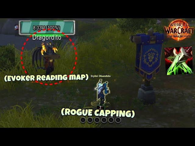 Assassination Rogue PvP The War Within Battlegrounds - Only a Rogue Can Win a game like this..!