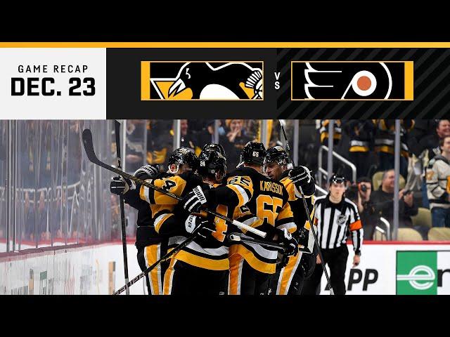 GAME RECAP: Penguins vs. Flyers (12.23.24) | Crosby Ties Lemieux For Most Assists In Pens History