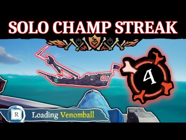 Solo sloop champion streak to relax/study to (Sea of Thieves Season 8)