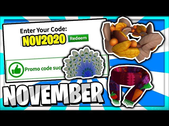 (NOVEMBER 2020) ALL *NEW* ROBLOX PROMO CODES!