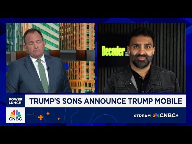 Trump Mobile is not real, can't press release past operating a phone network, says The Verge's Patel