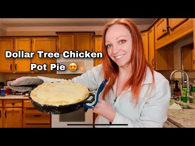 Making A Homemade Dollar Tree Chicken Pot Pie  (Sort of)