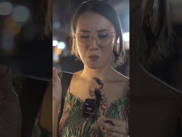 Foreigner tries Scorpion in Thailand for the first time 