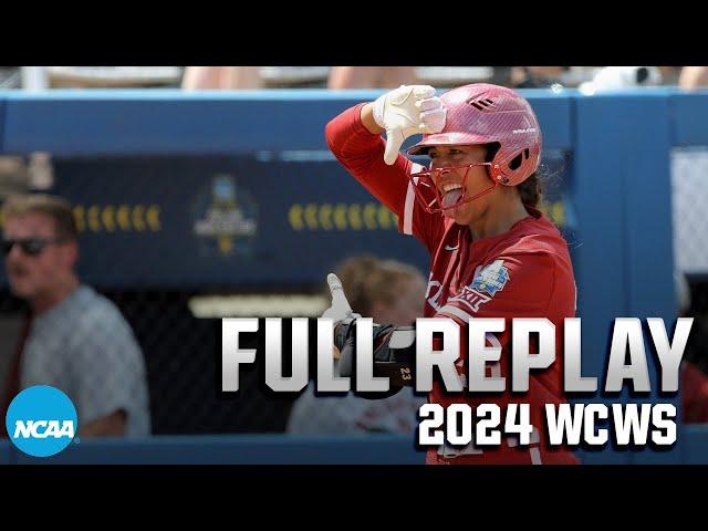 Oklahoma vs. UCLA: 2024 Women's College World Series | FULL REPLAY