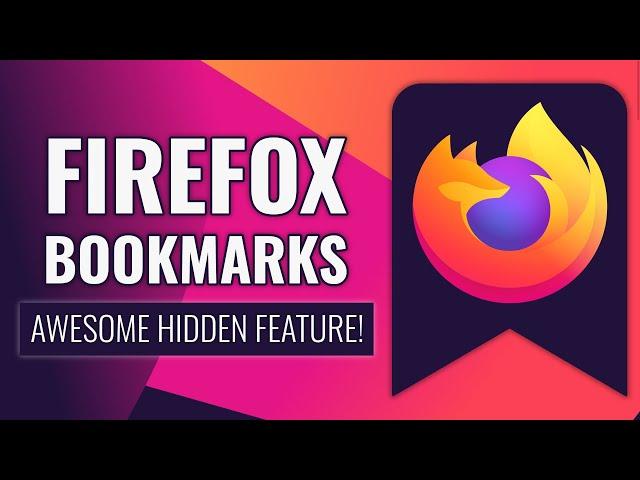 Secret Feature That Makes Firefox Bookmarks Awesome!