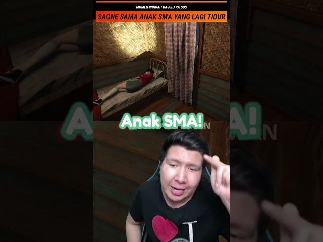 MOMEN WINDAH BASUDARA SUS! SAGNE SAMA ANAK SMA YANG LAGI TIDUR #shorts #windah #dreadout2