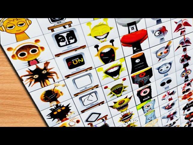 Dibujo Todos los Incredibox SPRUNKI [ Fase 1 a Fase 12 ] Drawing All Sprunki Phase 1 - Phase 12