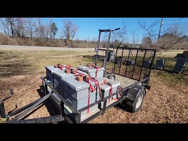 Moving colonies back to out yards and hive lifter review.  #beekeeping #beekeeper #honeybees