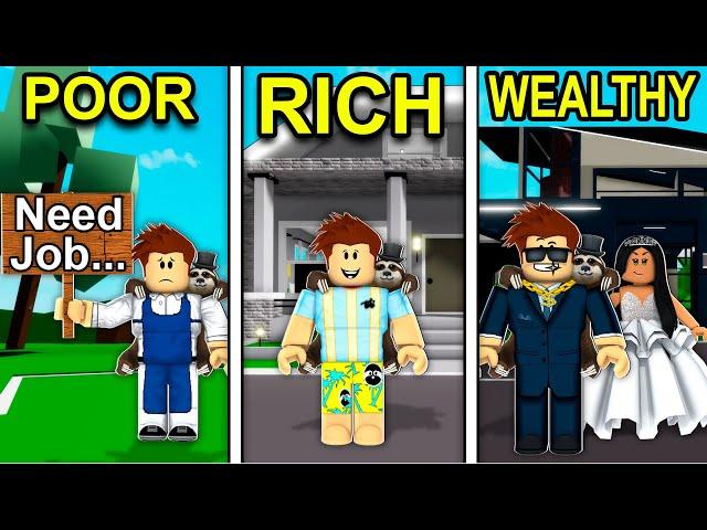 POOR to RICH to WEALTHY in Roblox Brookhaven..