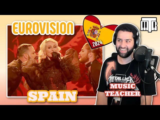 Spain Eurovision 2024 Reactionalysis - Music Teacher Analyses Zorra by Nebulossa (Reaction)