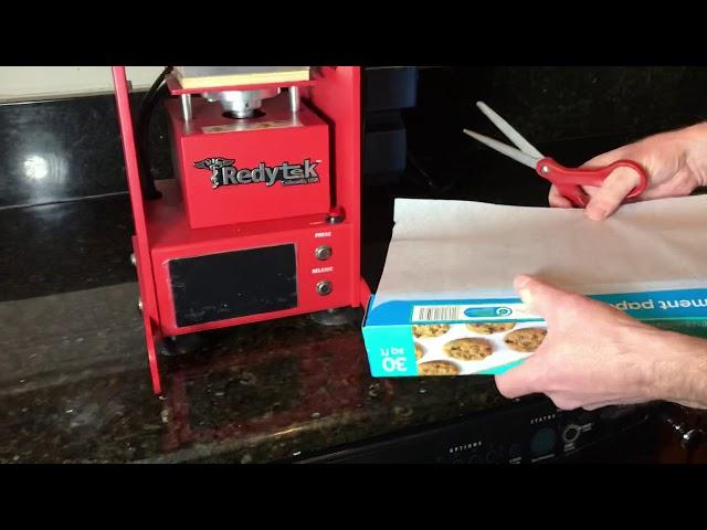 How to fold parchment paper for pressing Rosin on Redytek R2P-E