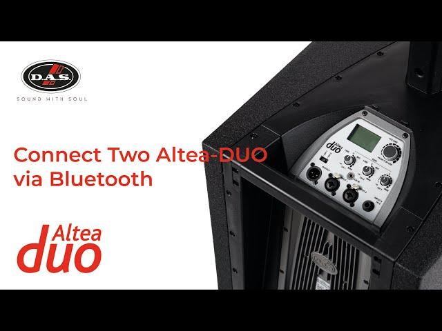 Altea DUO Series - Connecting Two Units, Audio Streaming, and Microphone Use