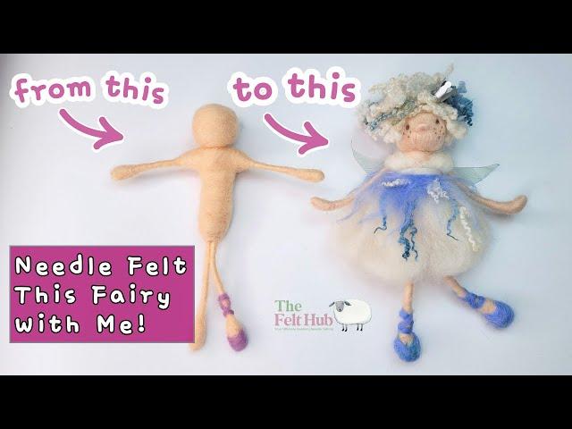 How To Needle Felt A Fairy Using Wire - Part 1