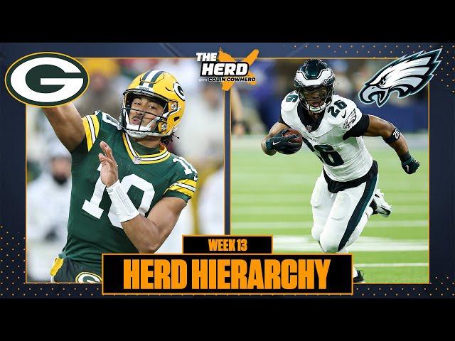 Herd Hierarchy: Packers reappear in Colin's Top 10, Eagles soar in Week 13 | NFL | THE HERD