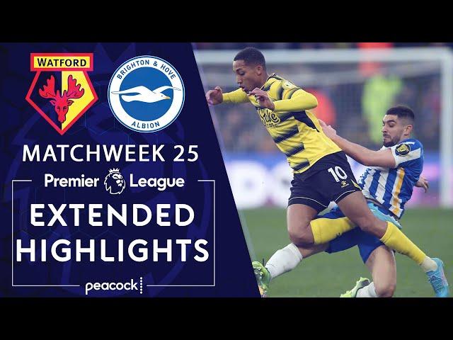 Watford v. Brighton | PREMIER LEAGUE HIGHLIGHTS | 2/12/2022 | NBC Sports