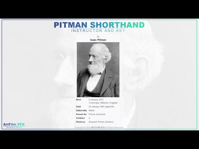 Introduction of Sir Isaac Pitman ShortHand | ArtFilm VFX