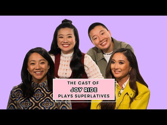 The Joy Ride Cast Talks K-Pop, Bloopers And Stealing From Set *Shhh* | Superlatives | Seventeen