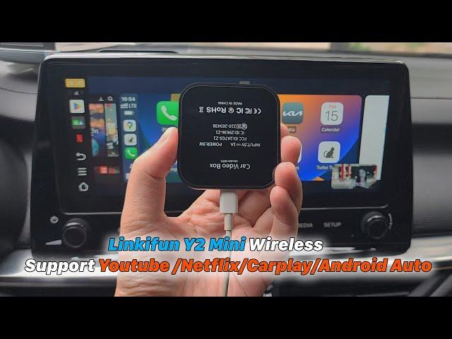 Linkifun Y2 Mini Wireless  Support Youtube /Netflix/Carplay/Android Auto