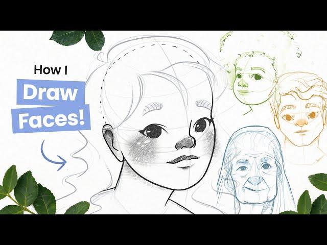 How I Draw Faces | Finding your art style