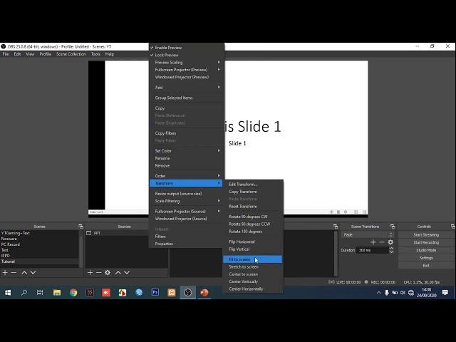 How to Display Power Point Presentation in OBS Studio